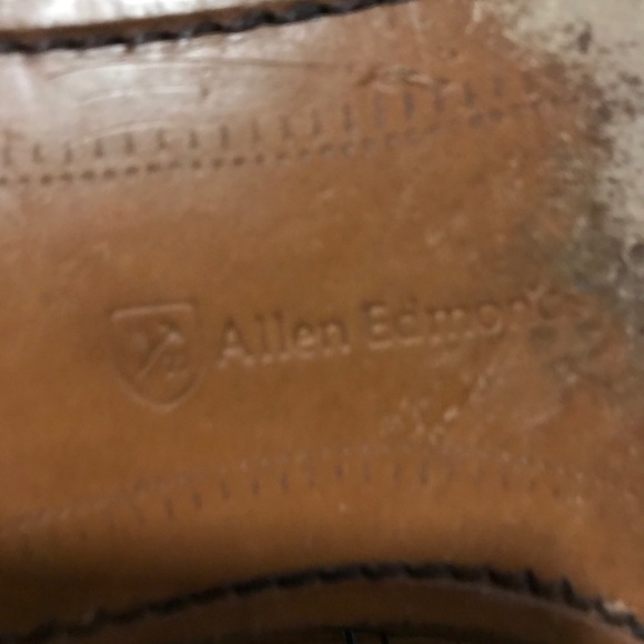 Allen Edmonds "Clifton" Derby Shoes Burgundy 9.5 - Picture 8 of 8